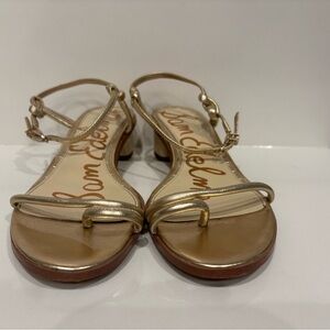 Sam Edelman Gold Isle Strappy Sandals Size 8.5